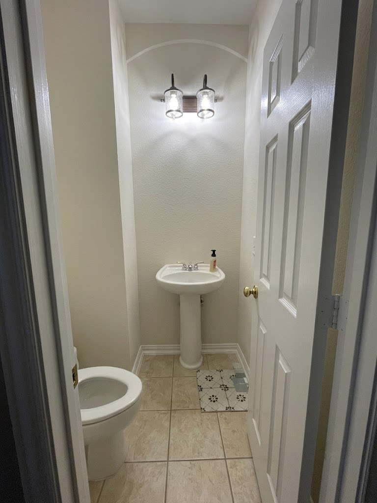 The Powder Room in North Richland Hills, TX before the renovation