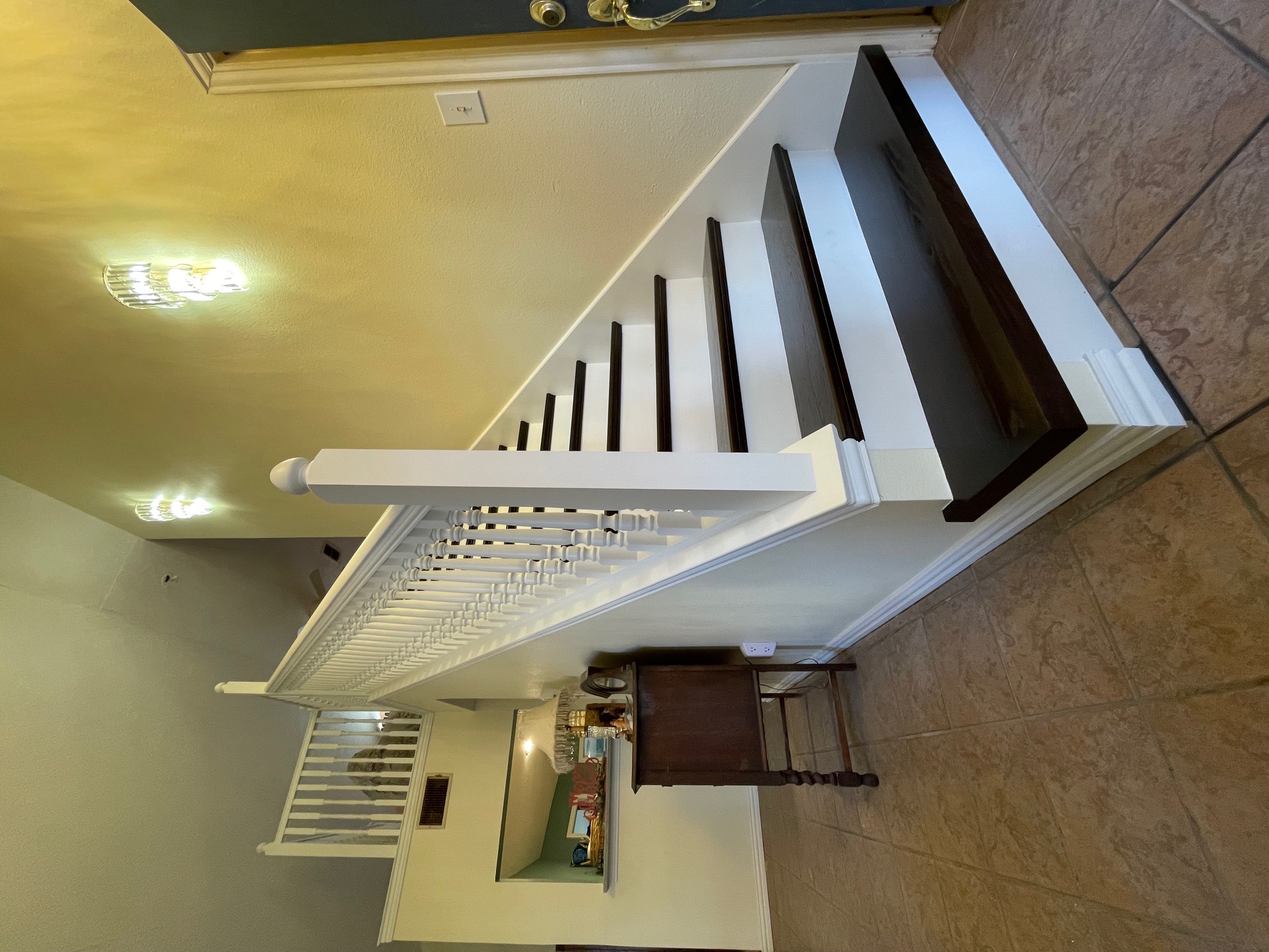 The Entry Staircase in Keller, TX after the renovation